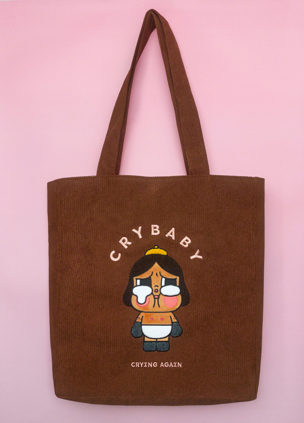 CRYBABY Limited Edition Corduroy Tote Bag