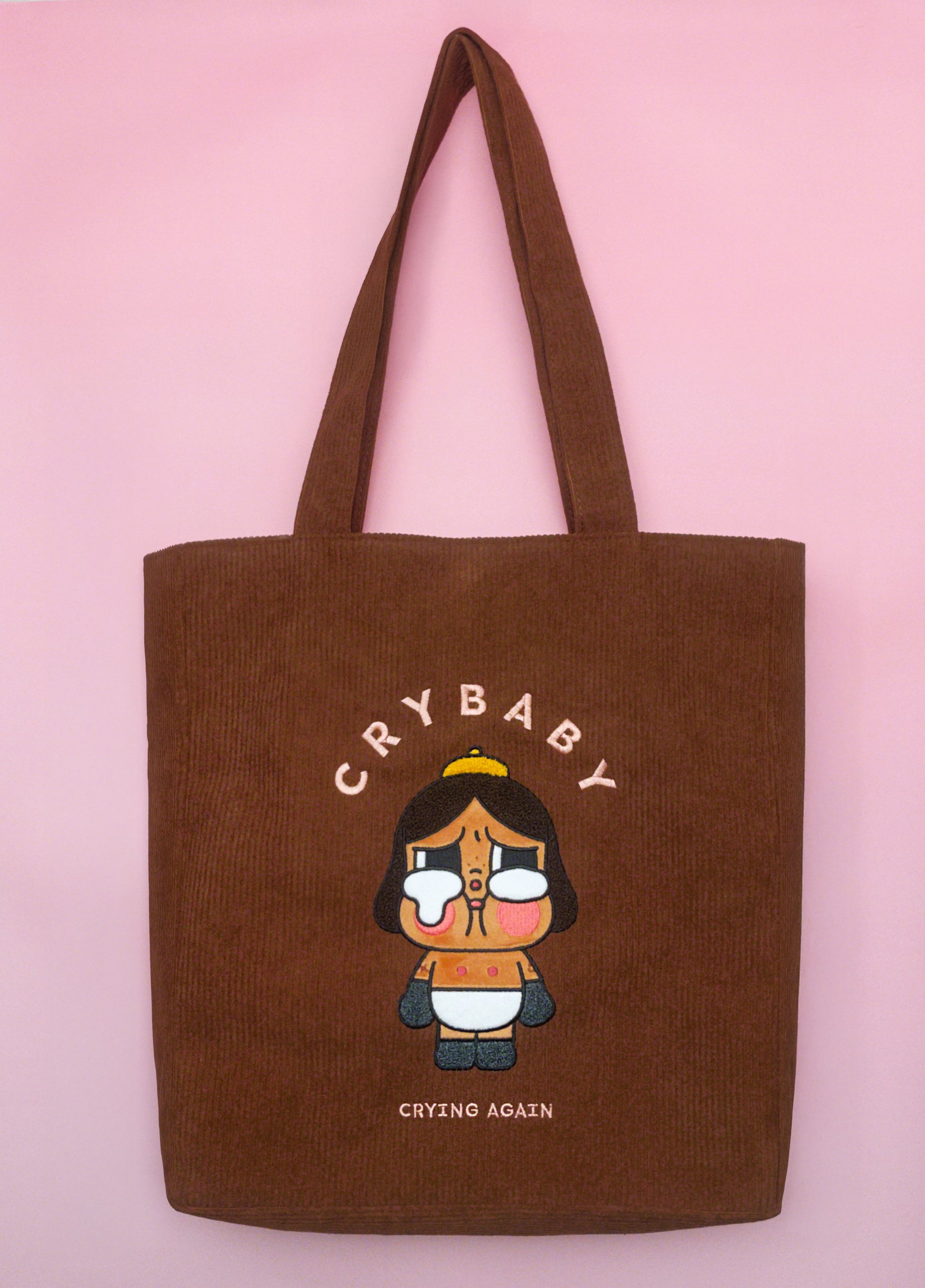 CRYBABY Limited Edition Corduroy Tote Bag