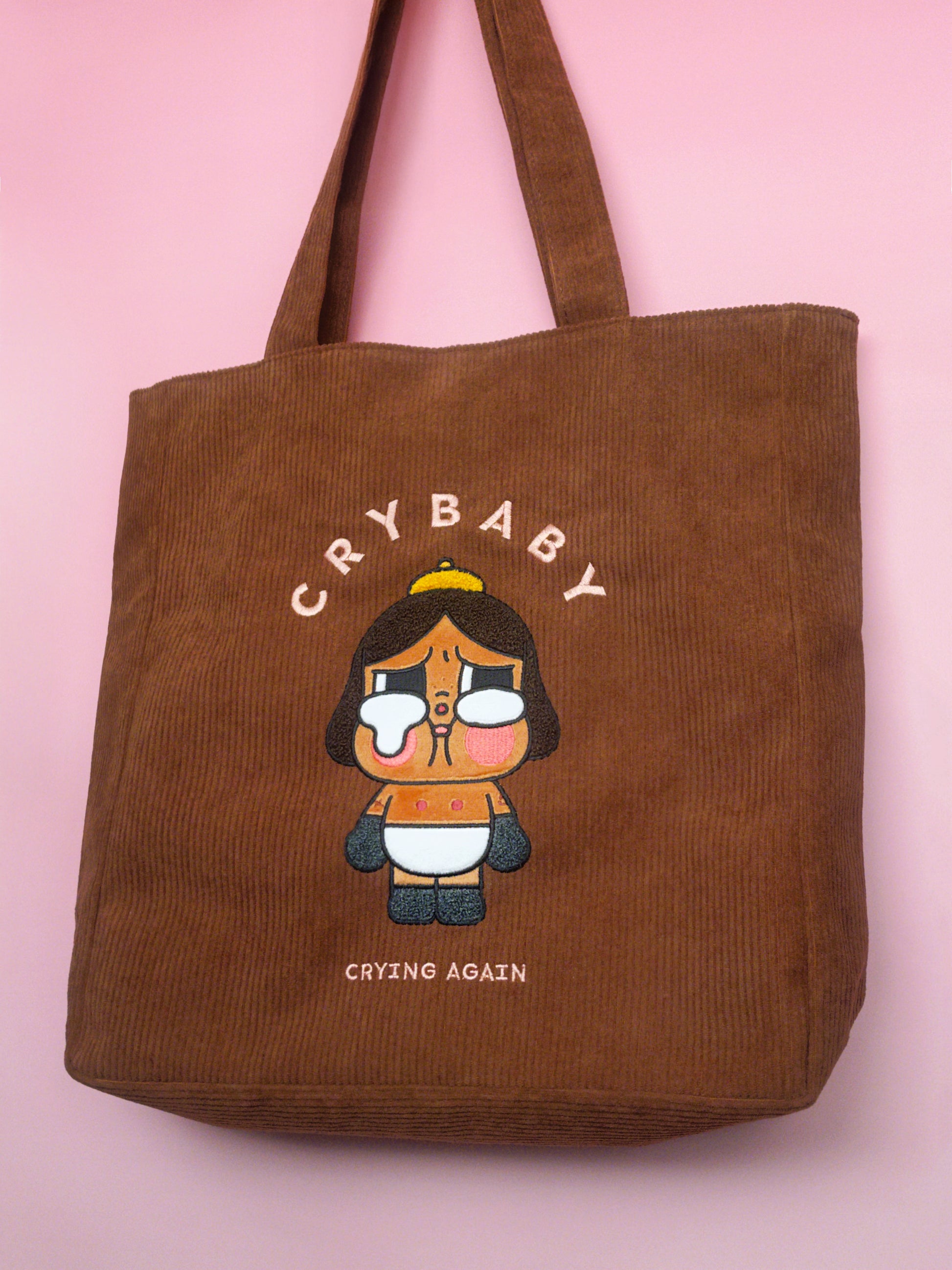 CRYBABY Limited Edition Corduroy Tote Bag